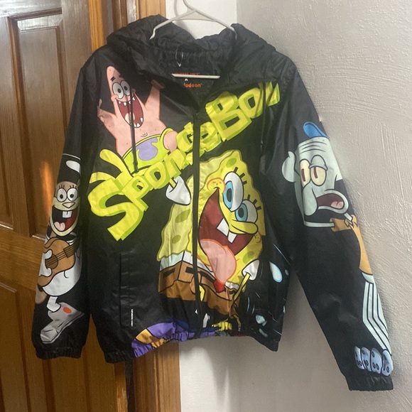 Nickelodeon/SpongeBob coat loose S+tie-dye high-tops 11+Tee szM - Picture 3 of 17
